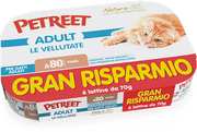 Petreet Crema de ternera Comida húmeda para gatos adultos 6 x 70 g