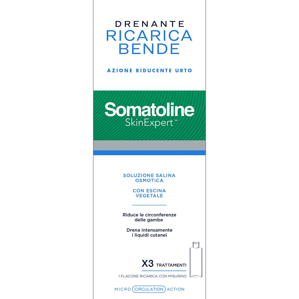 Somatoline Skin Expert Vendas adelgazantes y drenantes, kit de recambio 420 ml