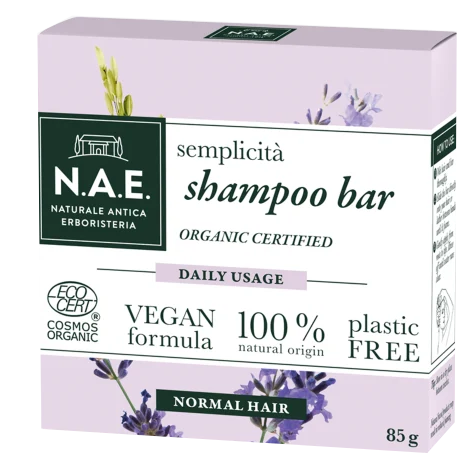 N.A.E. Shampoo Solido Semplicità Per Capelli Normali 85g
