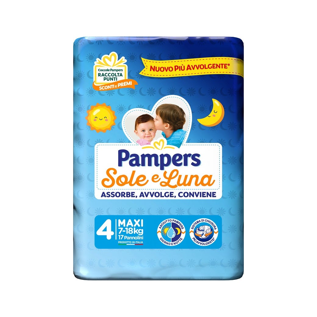 Pampers Sole&Luna Maxi Pañales 7-18kg 17 Piezas-2