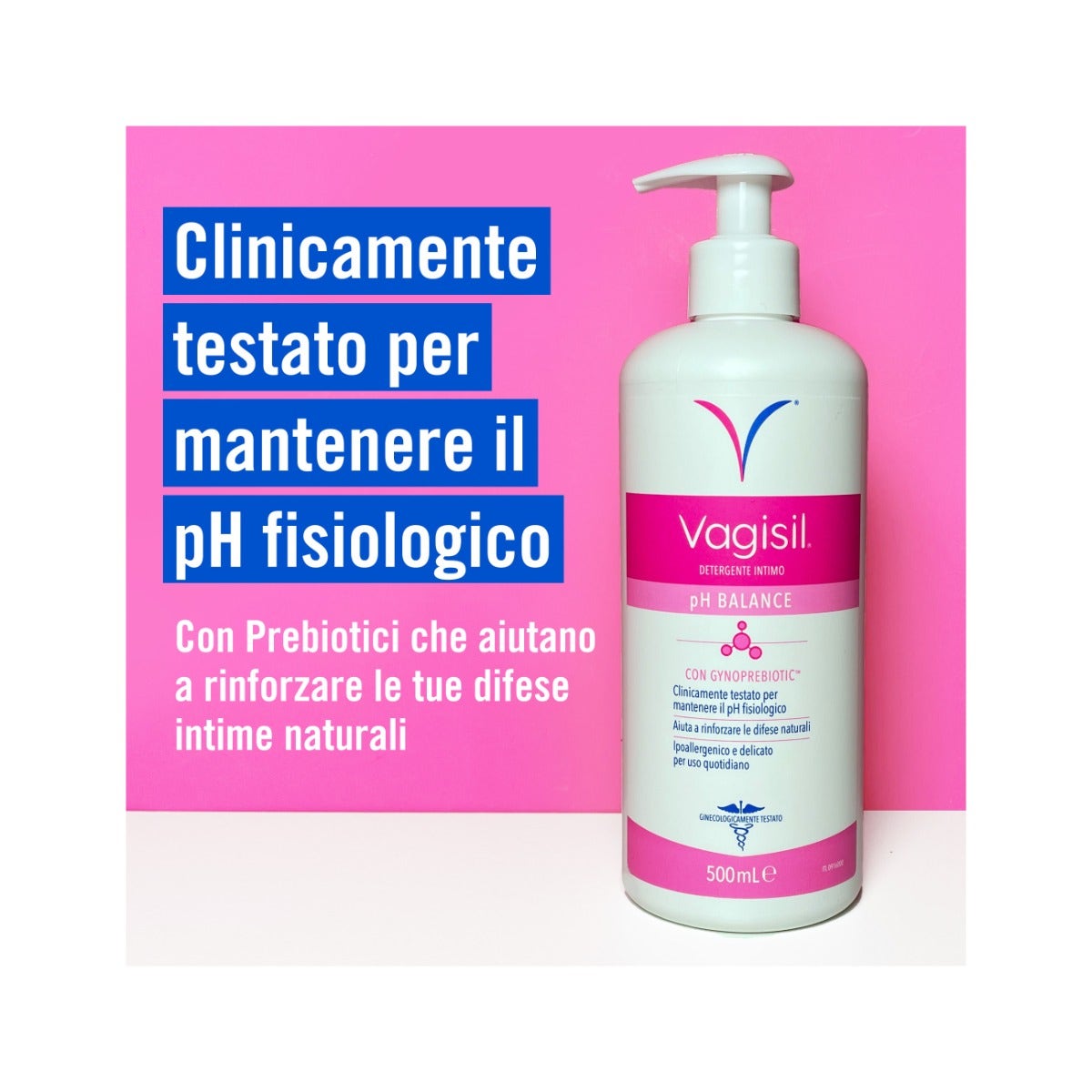 Vagisil, gel íntimo con pH equilibrado para la higiene íntima diaria con prebióticos naturales, 500 ml