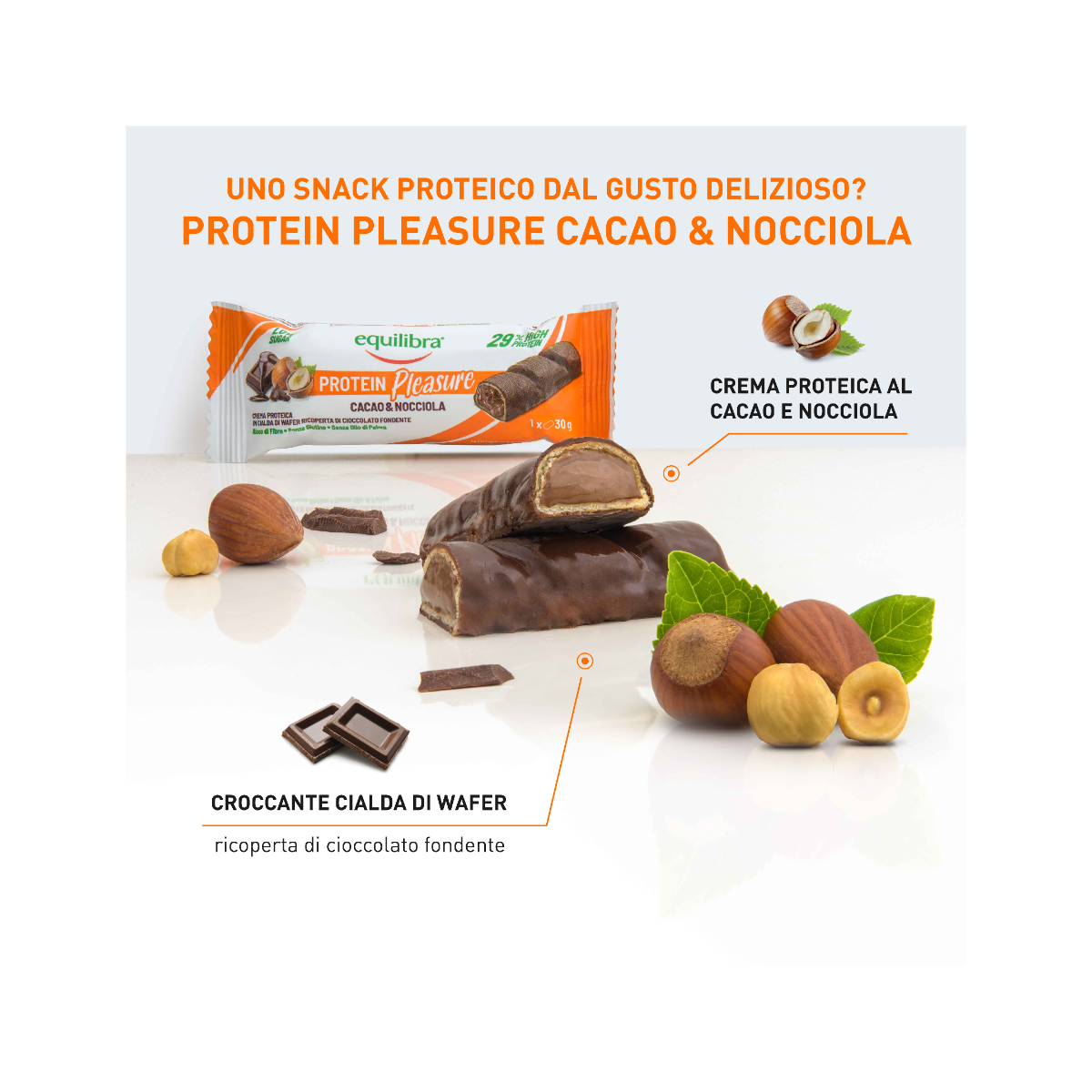 Equilibra Crock Cacao&Nocciola 1 Barretta Proteica
