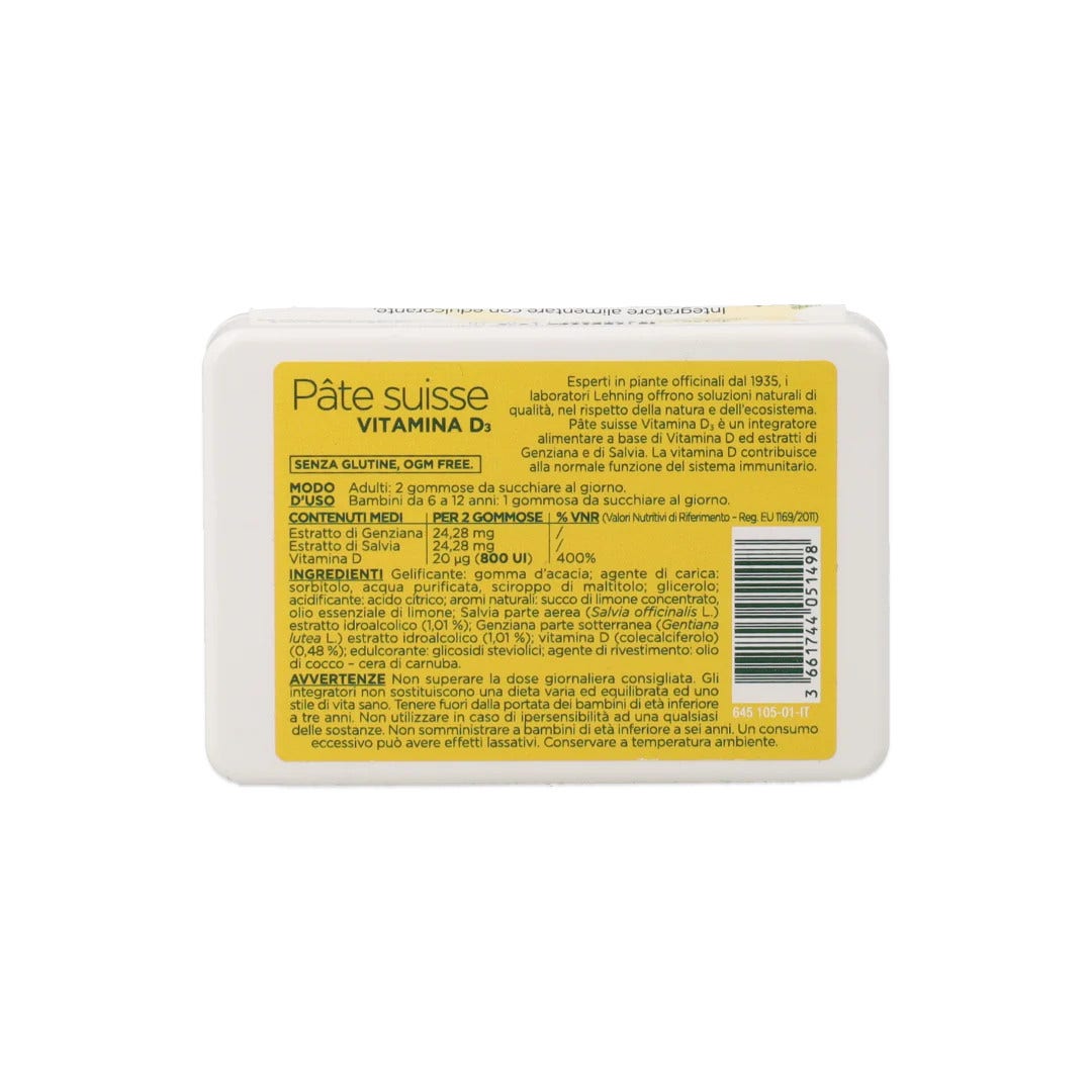 Pate Suisse Vitamina D 40 Compresse