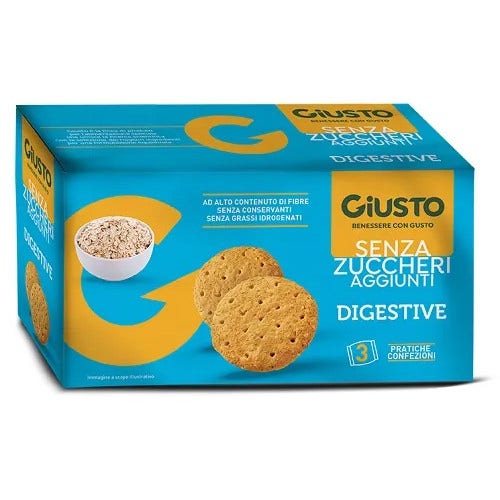 Giusto Sin Azúcar Galletas Digestivas 3 Paquetes de 75 g