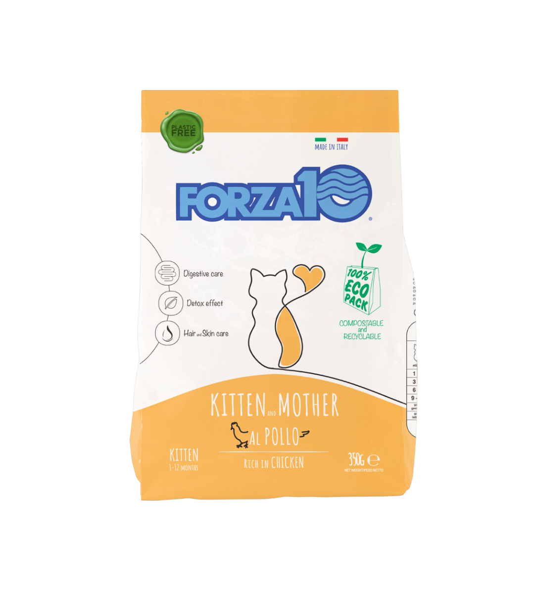 Forza10 Maintenance Kitten And Mother Crocchette Al Pollo Per Gattini Sacco 350g