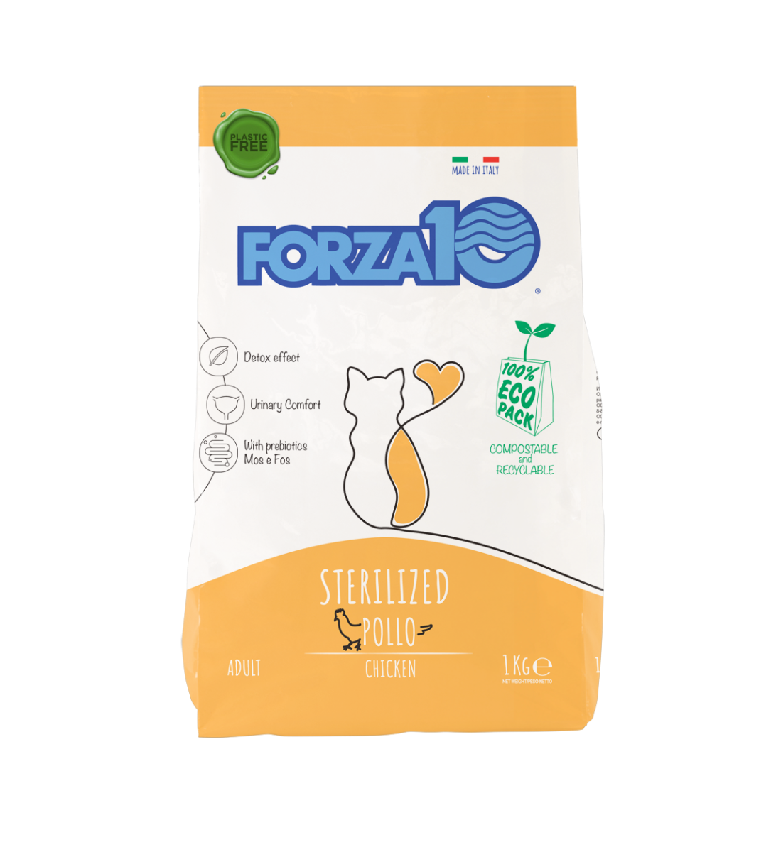 Forza10 Adult Maintenance Sterilized Crocchette Al Pollo Gatti Adulti Sacco 1kg
