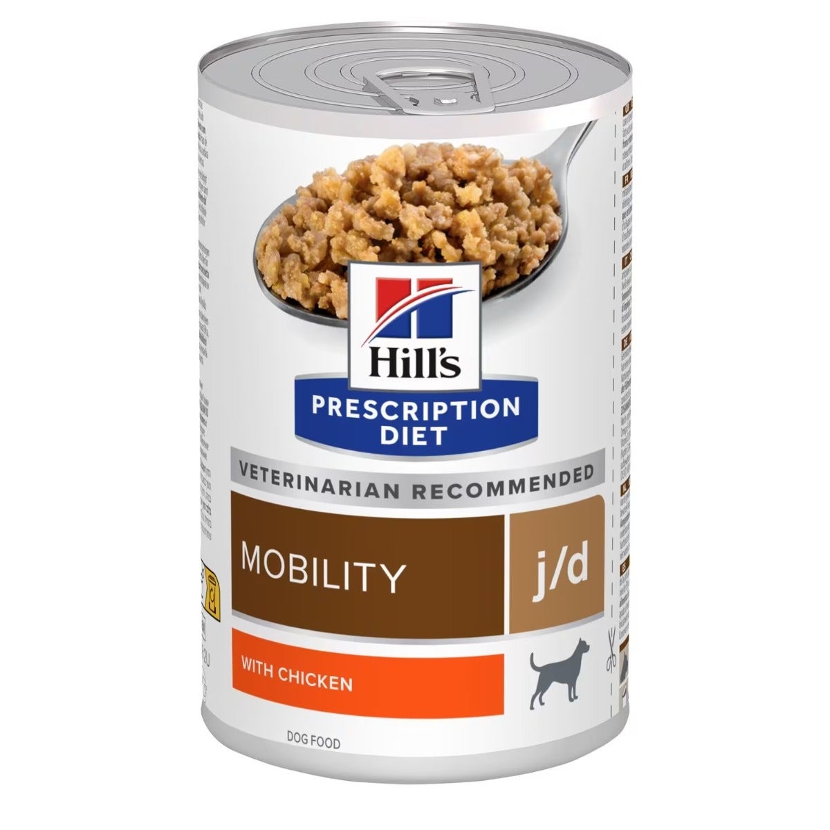 Hill's Prescription Diet j/d Mobility Comida húmeda con pollo para perros adultos, lata de 370 g