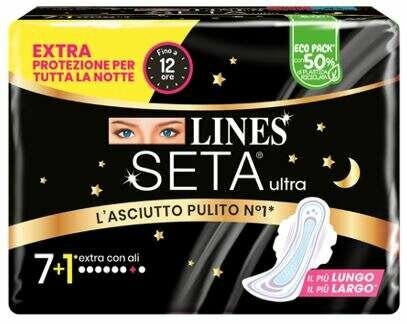 Lines Seta Ultra 8 compresas extra con alas