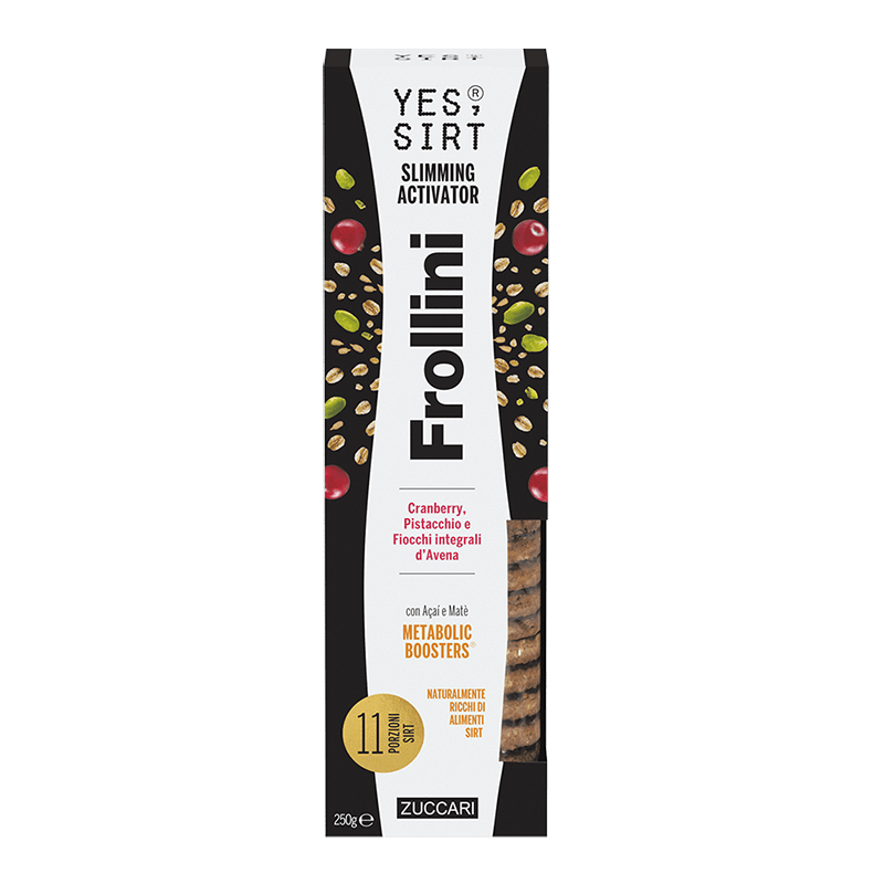 Yes Sirt Frollini Cranberry Pistacchio E  Fiocchi Integrali d’Avena 250g