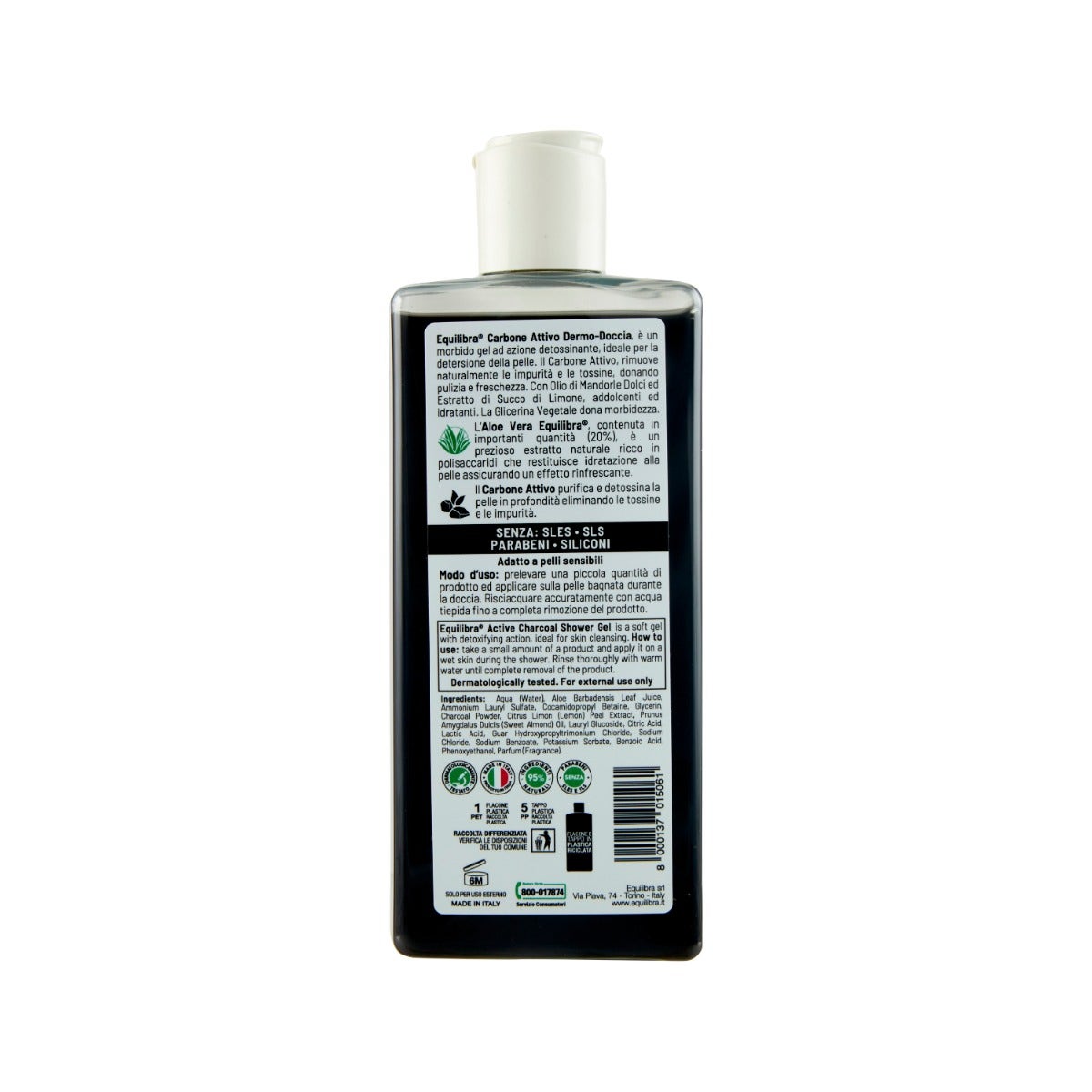 Equilibra Carbone Attivo Dermo Doccia Detox 265ml