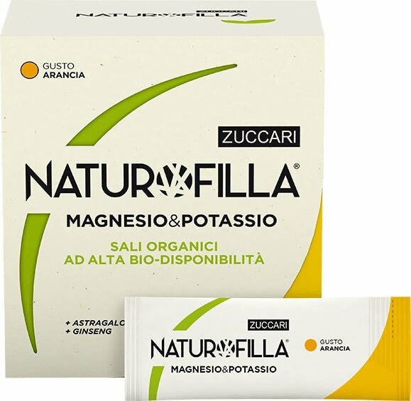 Naturofilla Magnesio y Potasio Sabor a Naranja 28 barritas