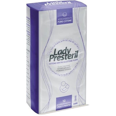 Lady Presteril Compresas posparto 12 unidades