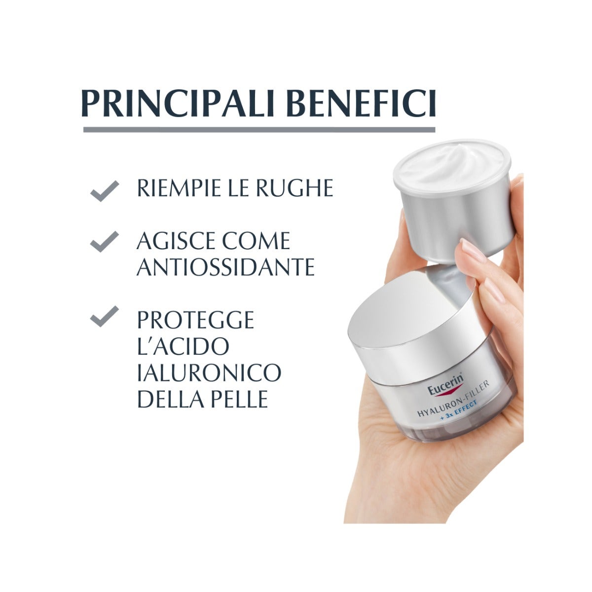 Eucerin Hyaluron Filler Crema facial de noche recambio 50 ml