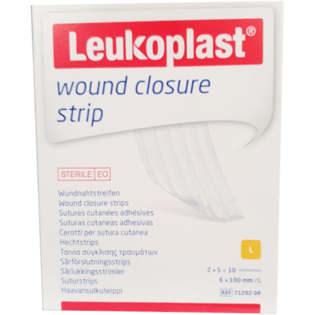 Leukoplast Wound Closure Strip Cerotti 10 Pezzi