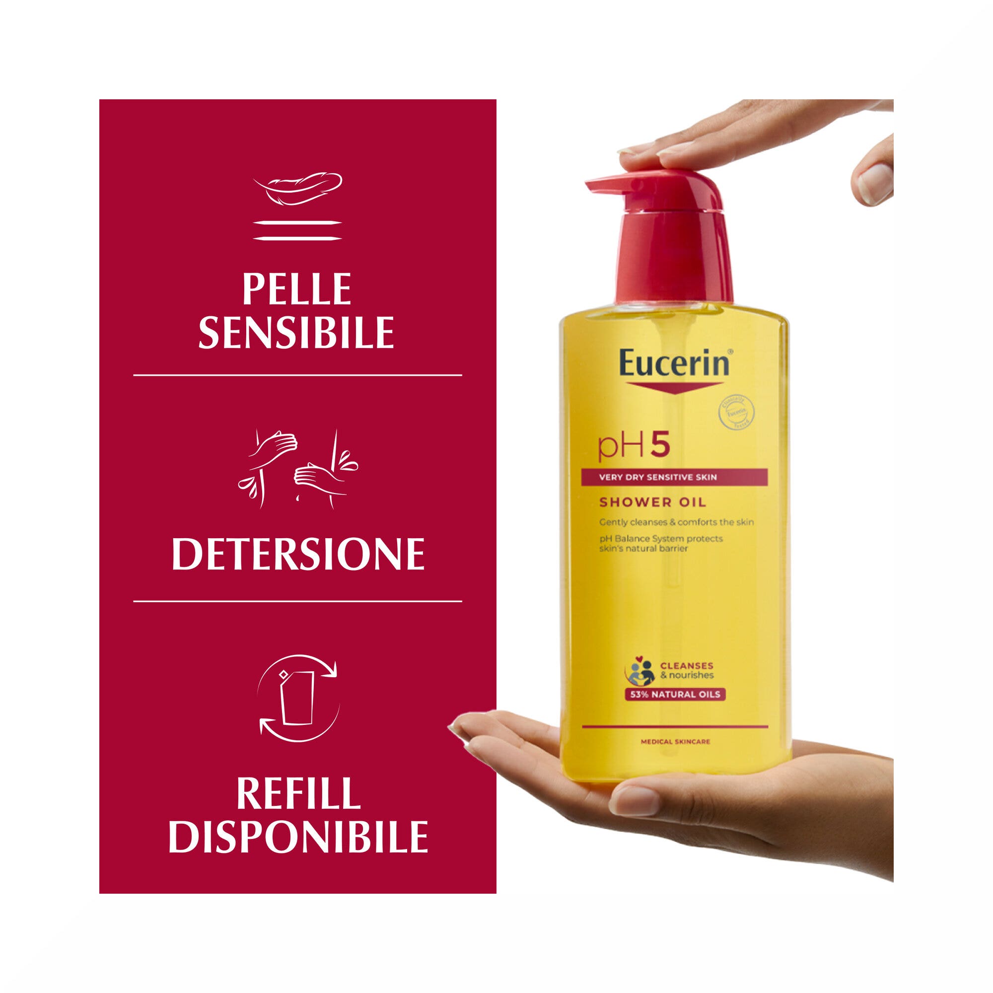 Eucerin Ph5 Aceite Limpiador de Ducha 400 ml