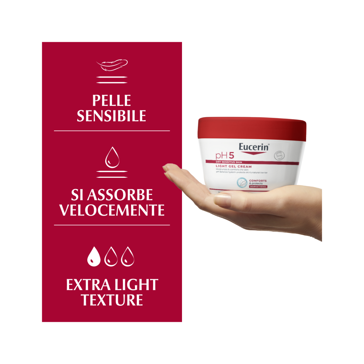 Eucerin pH5 Crema Gel Idratante crema corpo 350ml