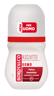 Borotalco Deodorante Uomo Roll-On Asciutto Ambrato 50ml