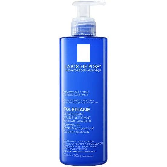 La Roche-Posay Toleriane Gel Moussant Limpiador Espumoso de Doble Acción 400 ml