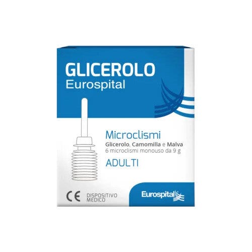 Eurospital Microenemas de glicerol para adultos, 6 dispositivos desechables