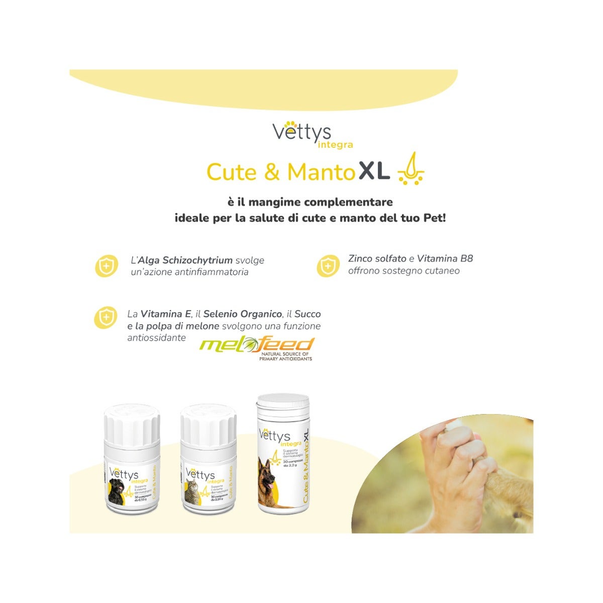 Vettys Integra Cute&Manto Per Cani Taglia XL 30 Compresse