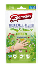 Zanzarella Play E Nature Pulseras de colores 25 unidades