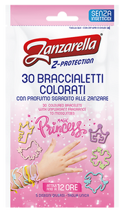 Zanzarella Pulseras de colores Princess 30 unidades