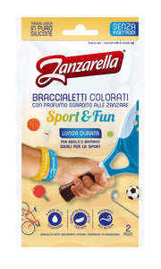 Zanzarella Sport E Fun Pulseras de colores, 2 unidades
