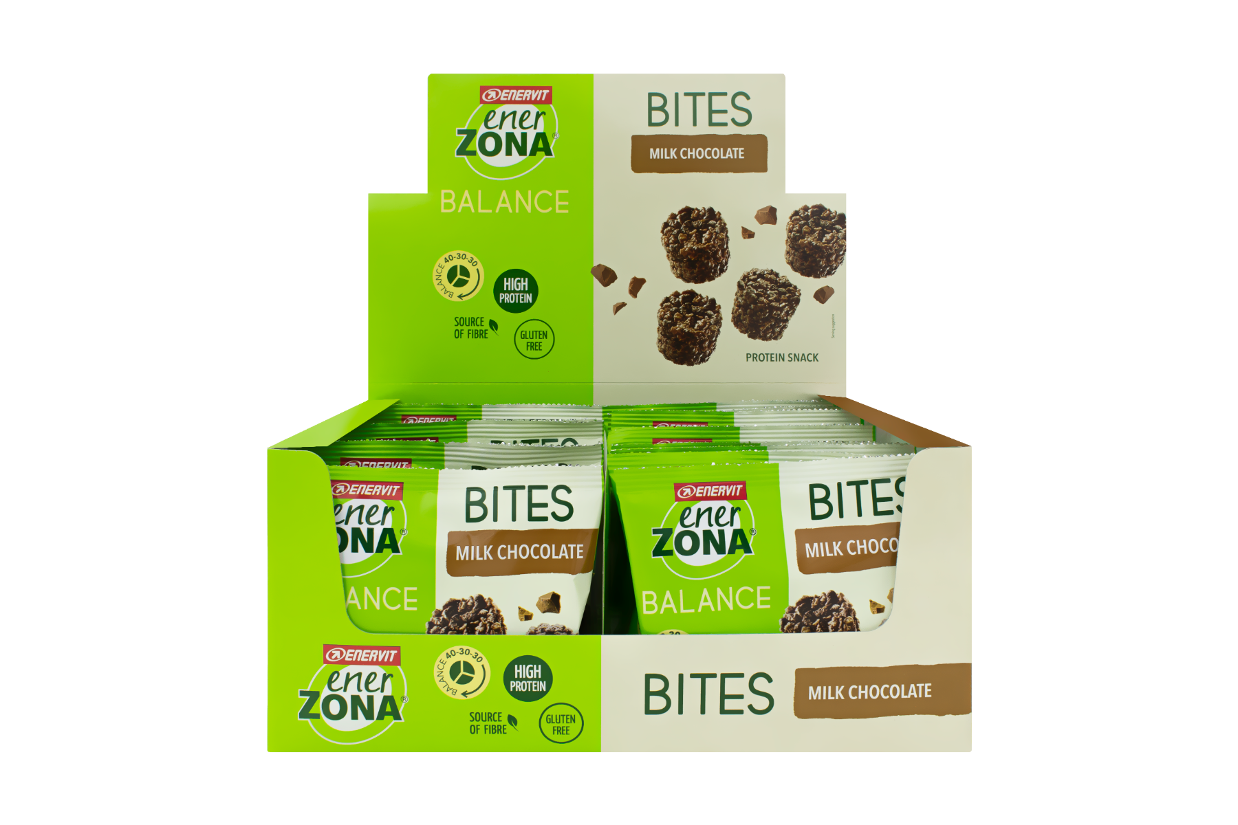 Enerzona Bites Milk Chocolate 24 Minipack Da 24g