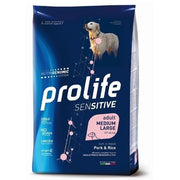 Prolife Sensitive Adult Medium/Large Pork & Rice, pienso seco para perros de gran tamaño, saco de 2,5 kg