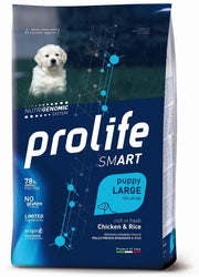 Prolife Dog Smart Chicken & Rice Cibo Secco Per Cani Cuccioli Taglia Grande Sacco 10 Kg