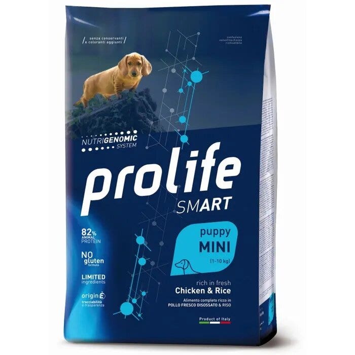 Prolife Dog Smart Pollo y Arroz - Pienso seco para cachorros de raza pequeña - Saco de 2 kg