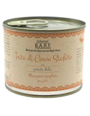 Barf Trito Di Cervo Con Patate Dolci Menù Completo Per Gatti 200g