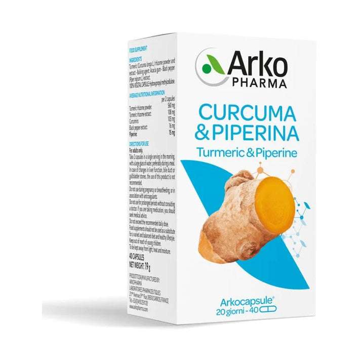 Arkocapsule Cúrcuma + Piperina Bio 40 cápsulas