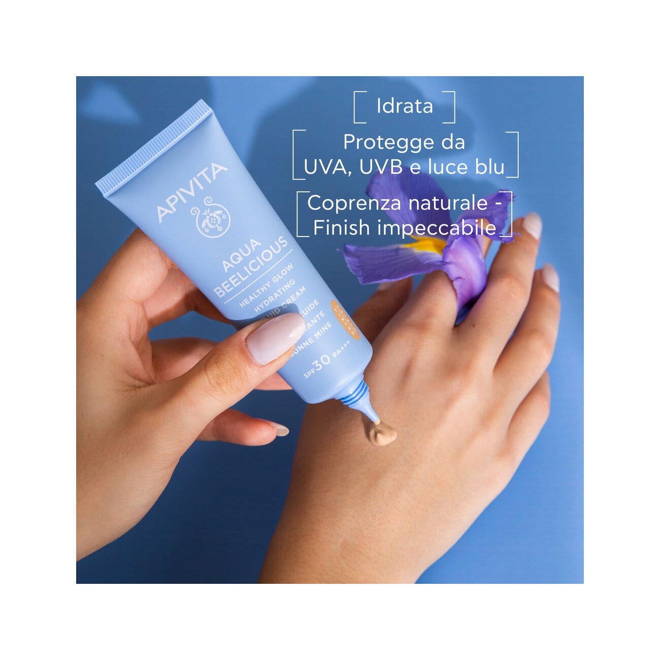 Apivita Aqua Beelicious Crema Fluida Idratante Healthy Glow 40ml