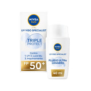 Nivea Sun Crema facial solar Triple Protección SPF 50+ Fluido ultraligero 40 ml