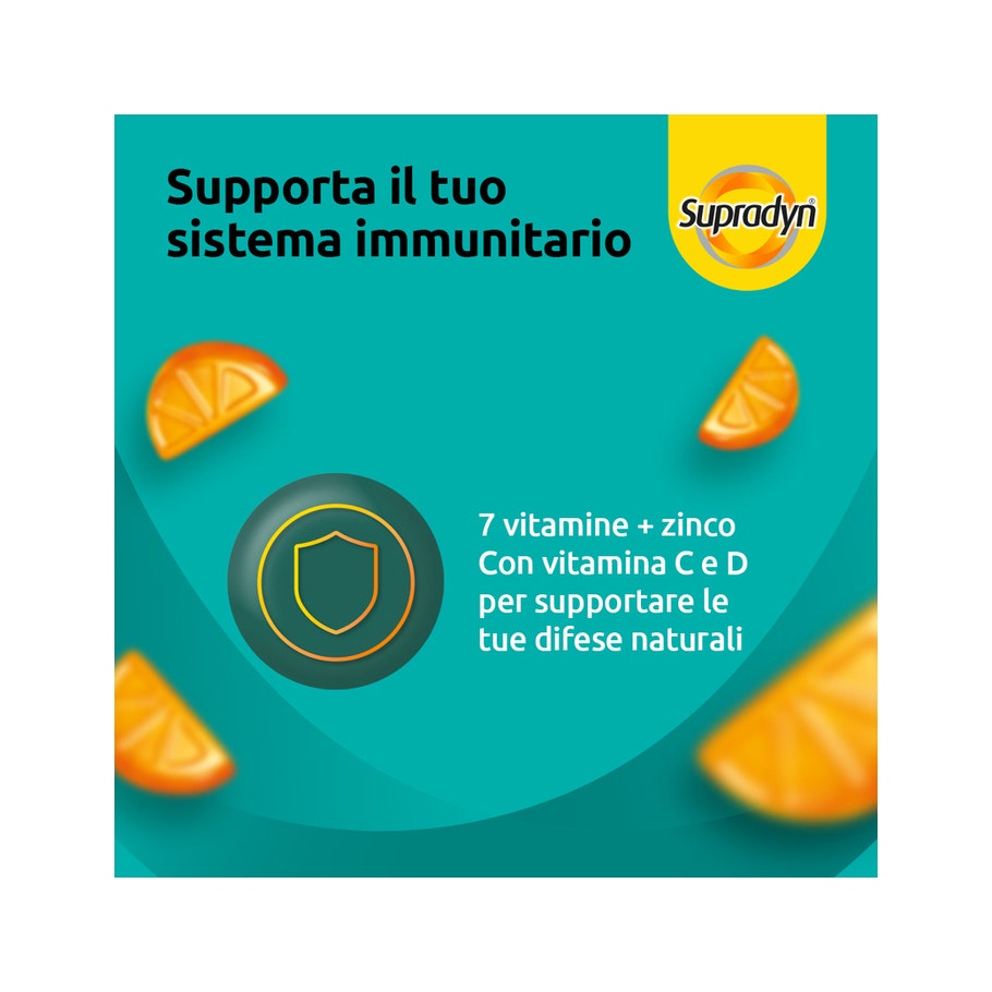 Supradyn Difese Gummy Integratore Difese Immunitarie Vitamina C Vitamina D e Zinco 60 Caramelle