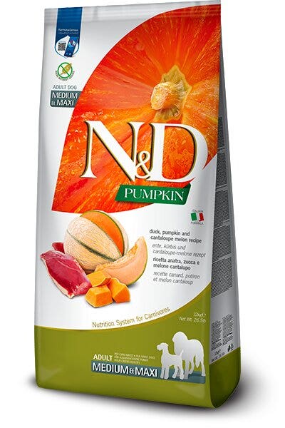 Farmina N&D Pumpkin Cibo Secco Anatra Zucca E Melone Per Cani Adulti Taglia Maxi 12kg