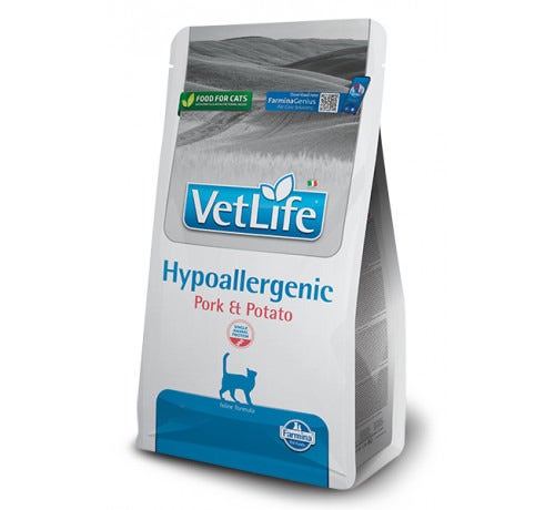Farmina Vet Life Hypoallergenic Pork & Potato Comida seca para gatos, bolsa de 1,5 kg
