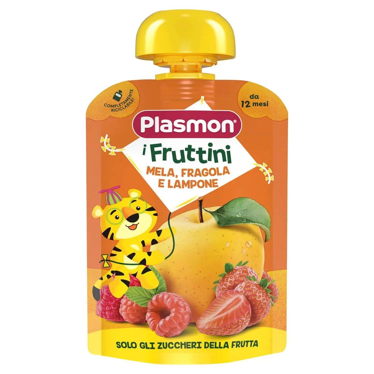 Plasmon I Fruttini Manzana/Fresa/Frambuesa 130 g