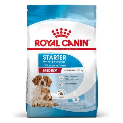 Royal Canin Medium Starter Mother & Babydog Pienso para perras y cachorros de tamaño mediano, saco de 15 kg