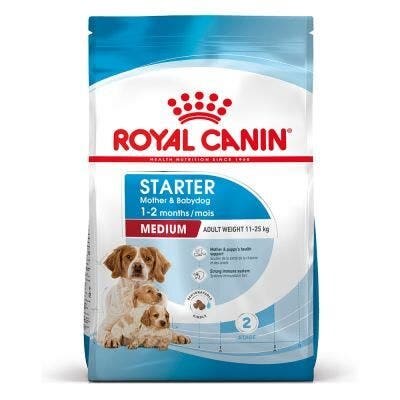Royal Canin Medium Starter Mother & Babydog Pienso para perras y cachorros de tamaño mediano, saco de 15 kg