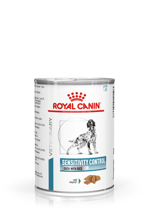 Royal Canin Veterinary Sensitivity Control Comida húmeda con pato/arroz para perros adultos, lata de 410 g