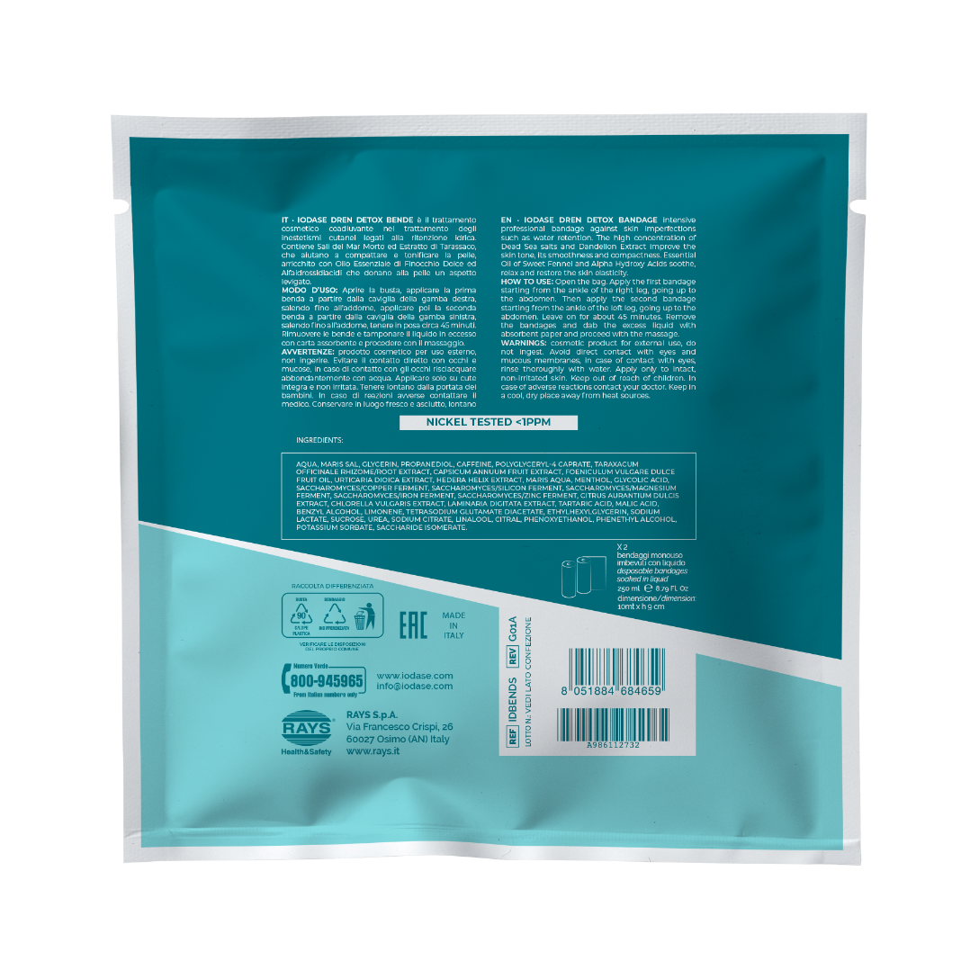 Iodase Dren Detox Bende Anticellulite 1 Pezzo