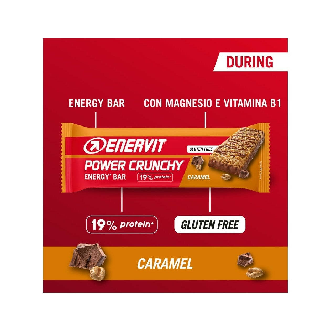 Enervit Power Crunchy Energy Bar Caramel 40g
