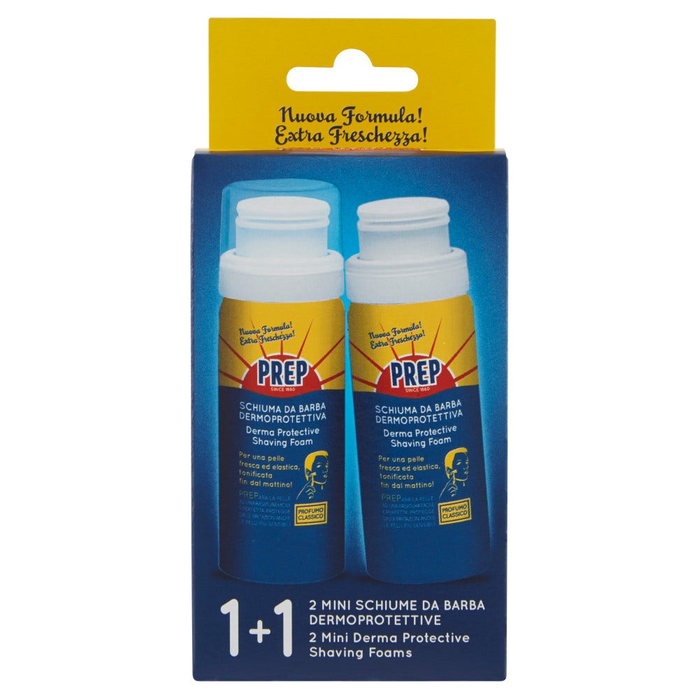 Prep Schiuma Da Barba Dermoprotettiva 2x50ml