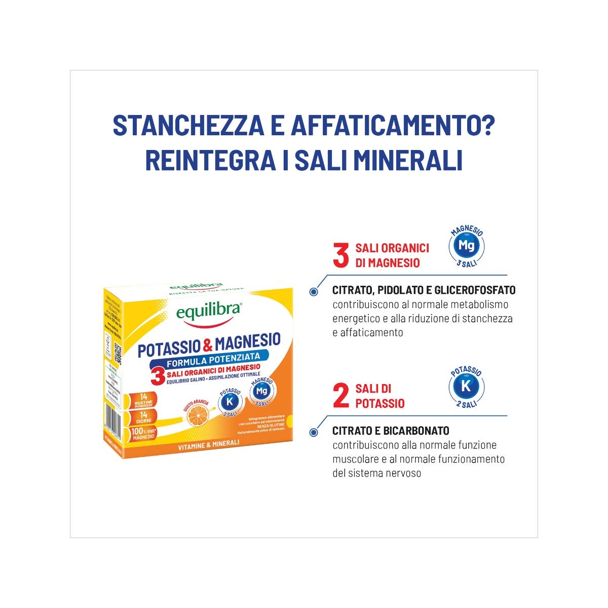 Equilibra Potassio&Magnesio 3 4 Buste