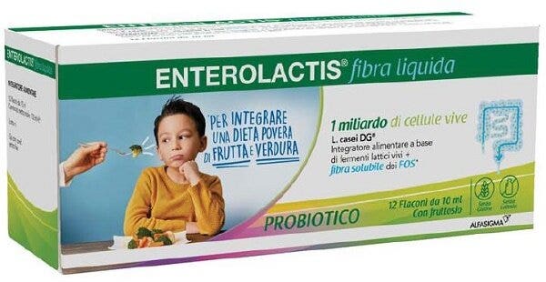 Enterolactis Fibra líquida, 12 viales