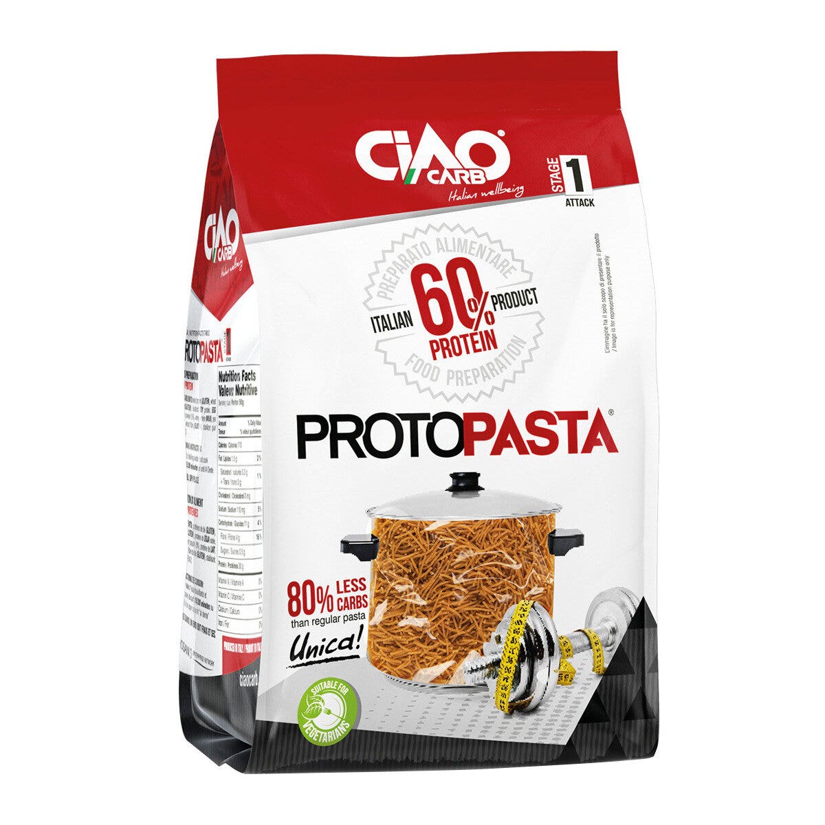 Ciao Carb Etapa 1 Protopasta Stortini 500 g