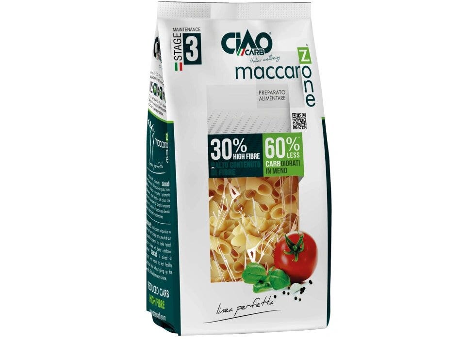 Ciao Carb Etapa 3 Macarrones con ranuras 200 g