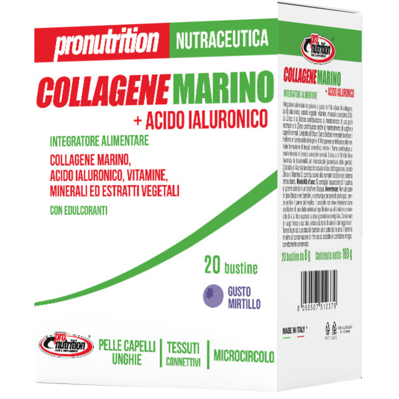 Pronutrition Colágeno Marino + Ácido Hialurónico 20 sobres